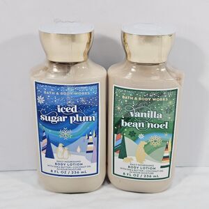 Bath & Body Works Holiday Body Lotions Duo: Iced Sugar Plum & Vanilla Bean Noel